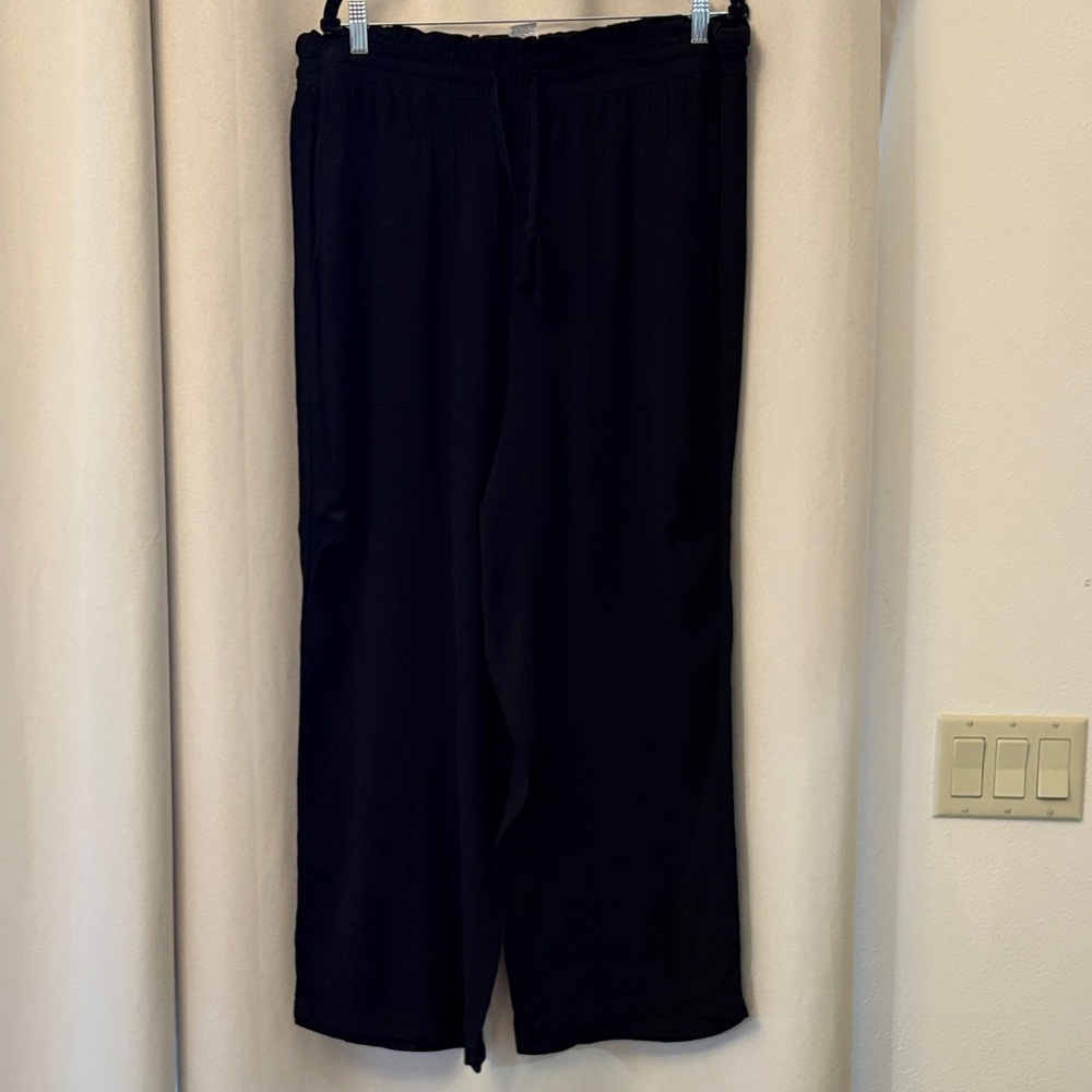 SHEIN Black Drawstring Pants